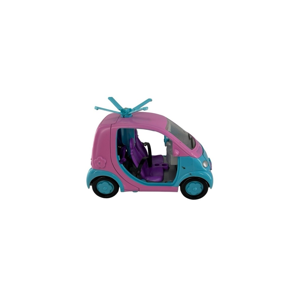 2004 Polly Pocket Helicopter Extendable Car Retro Doll Accessory Vehicle